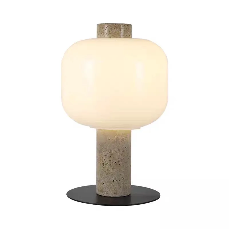 Light luxury modern simple table lamp designer model room hotel B&B bedside glass decoration table lamp