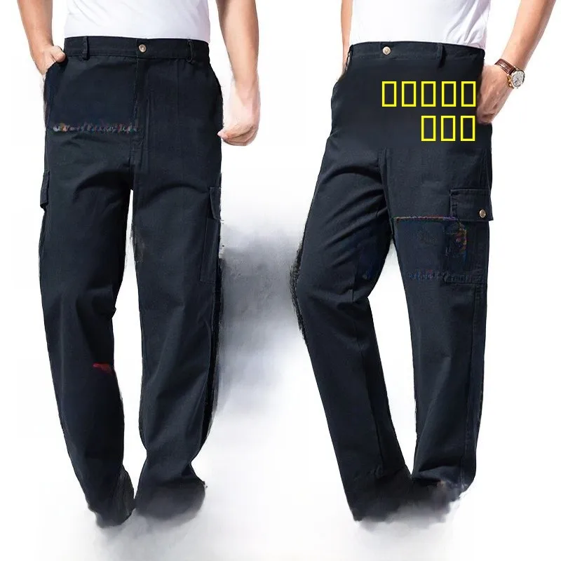 

Men's Camouflage Work Pants Loose Fit Spring Autumn Winter Construction Site Wear Resistant Arc Welding Protection plus Size