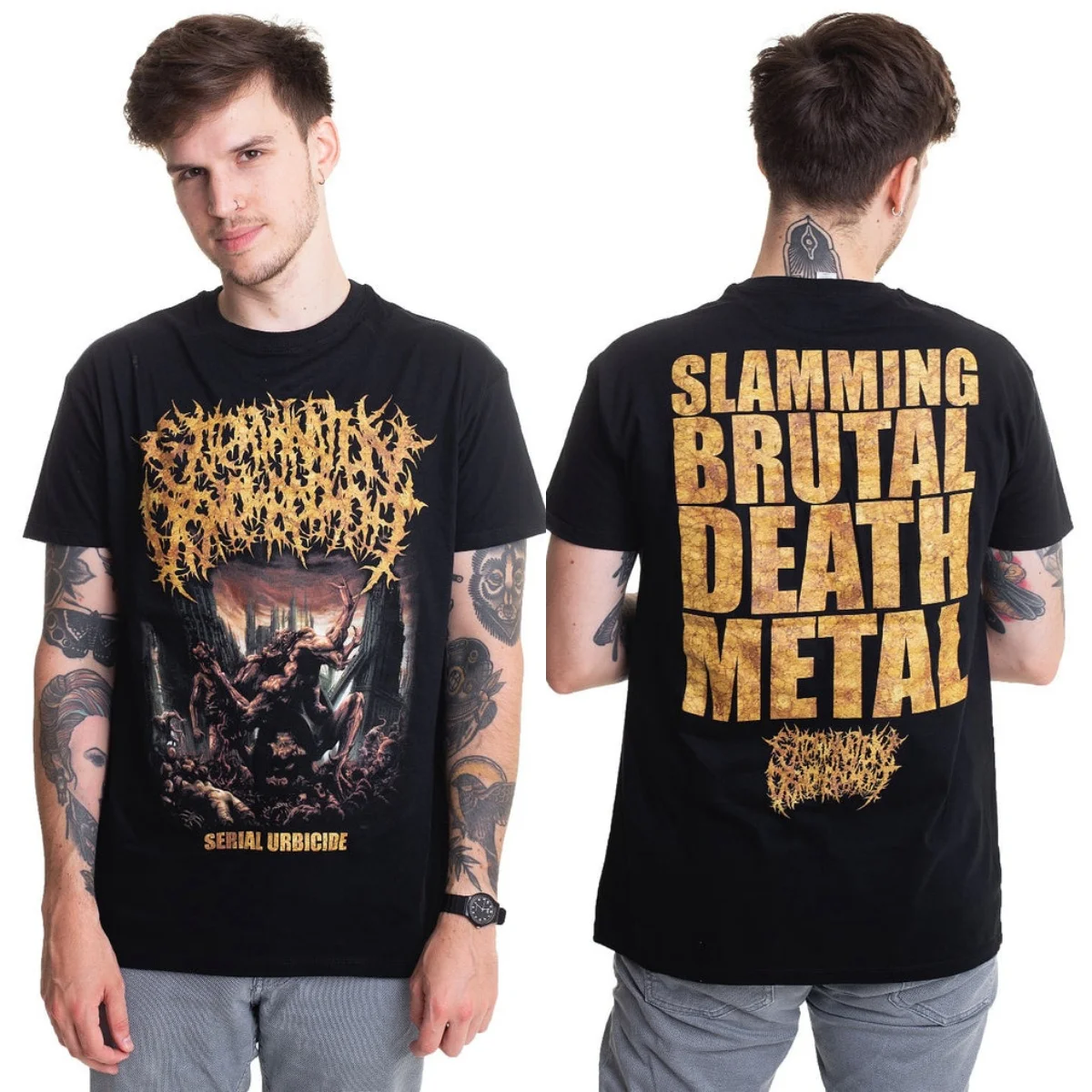 Hip Extermination Dismemberment Grafik-Baumwoll-T-Shirt, Unisex, Sommer, kurzärmelig, modisches Marken-T-Shirt, luxuriöses, lässiges Vintage-T-Shirt