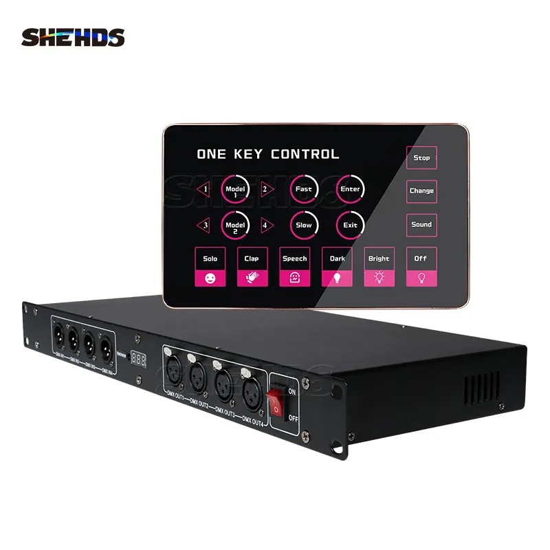 SHEHDS New 2048 Light Recorder One-key control Software Control DMX Console For Performance Stage Lighting Show Control System