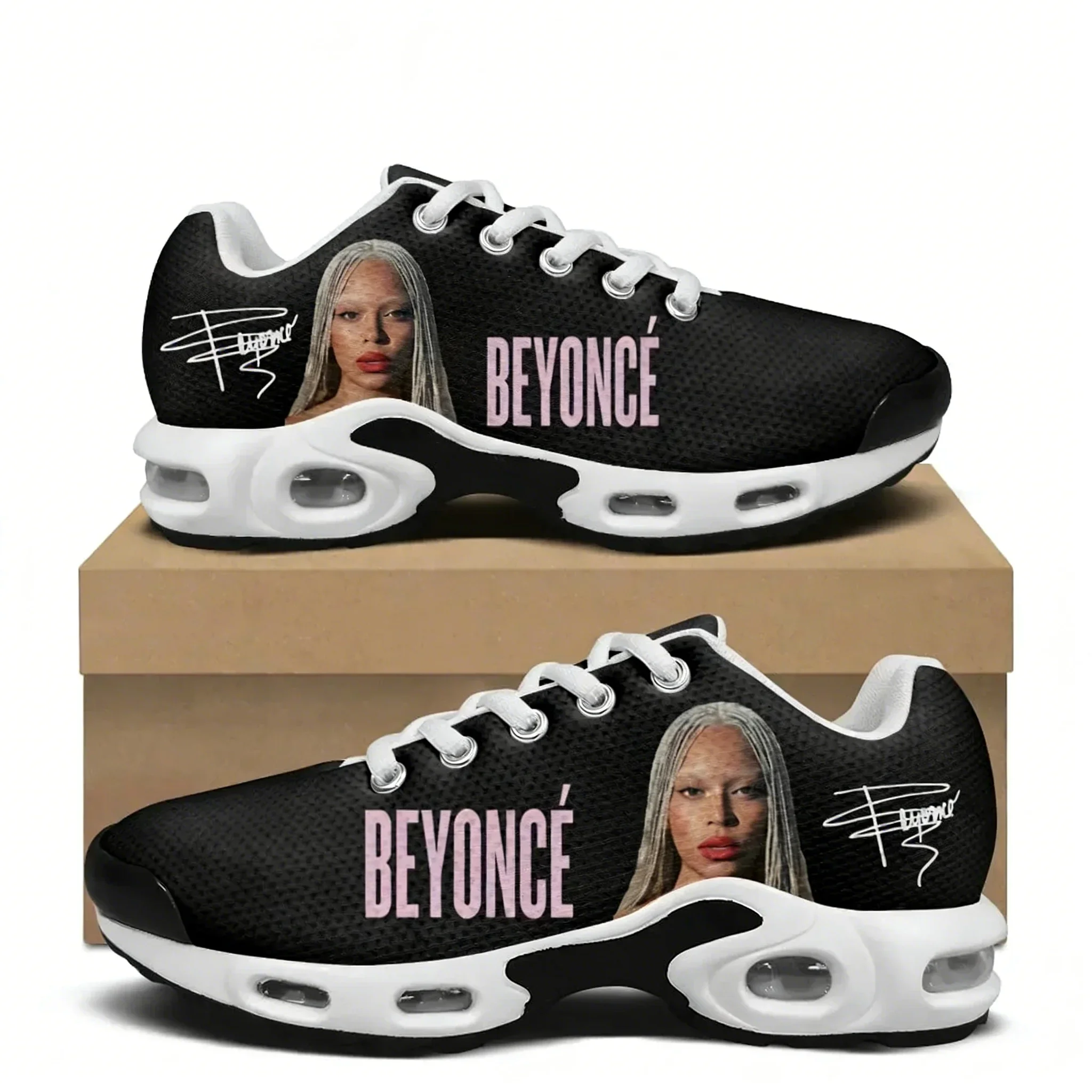 

Beyoncé Air Cushion Sneakers Mens Womens Teenager Lightweight Sports Shoes High Quality Custom Couples Leisure Mesh Sneaker