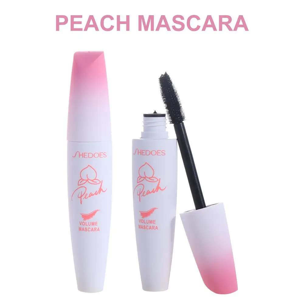 Natural Peach Mascara Cream Anti-Sweat Waterproof Eyelashes Lengthening Cosmetics Long Lasting Lashes Lengthens