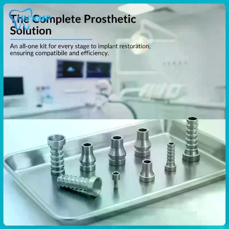 Corrosion Resistant 4.8mm Titanium Dental Temporary Implant Parts Fit Nobel Biocare for Dental Clinics Labs
