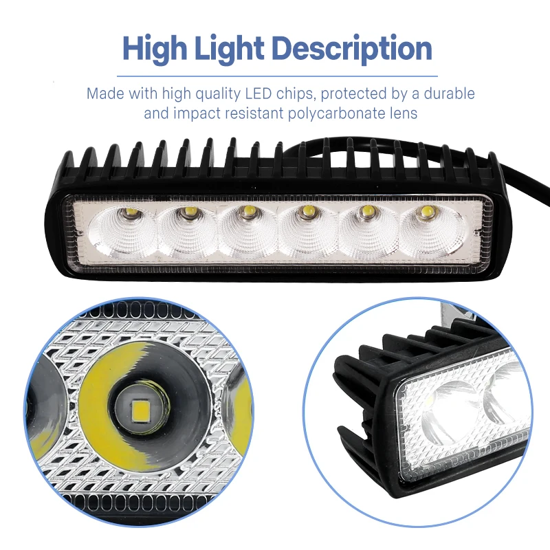 Marine Deck Light and Off-Road LED Work Light - Waterproof, Durable, and Versatile for Boats, Trucks, and Outdoor Vehicles