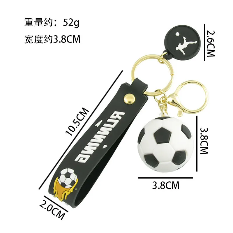 ZAKOL New Trendy Football Key Chain European Cup Accessories Keychain For Decorative Backpack Wholesale