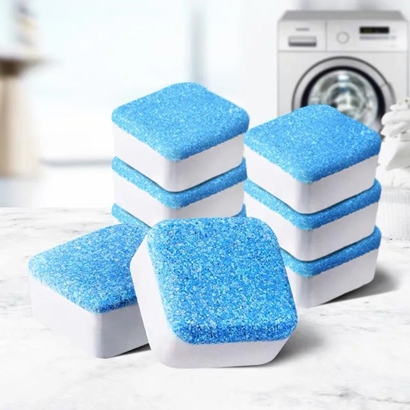 Washing Machine Cleaner Effervescent Tablets, Household Drum Washing Machine Detergent Deep Cleaning Deodorizer Remover Accessor
