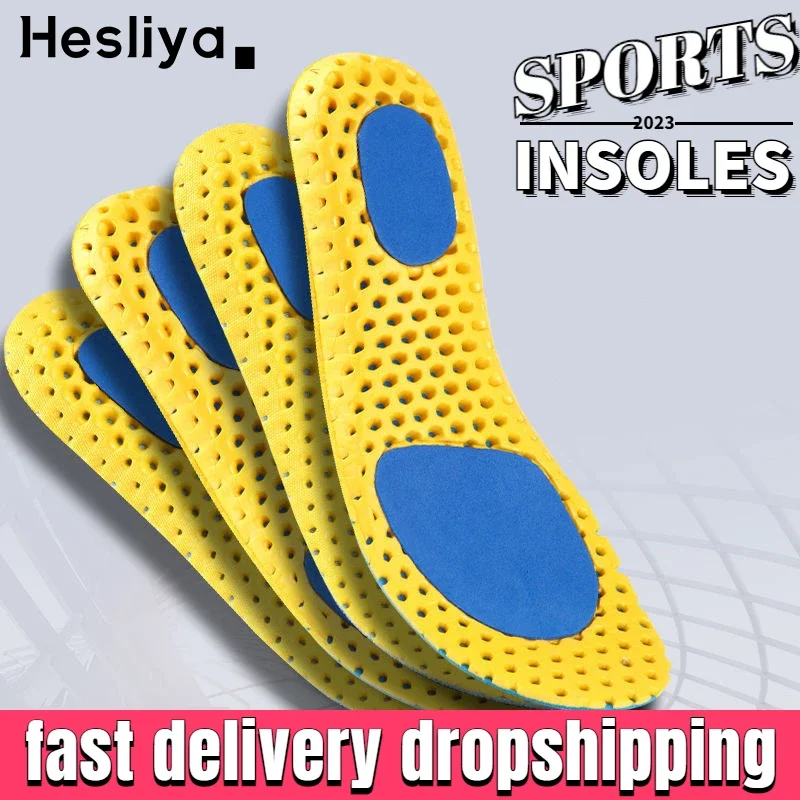 Memory Foam Insoles For Shoes Sole Sport Support Insert Woman Men Breathable Feet Soles Pad Orthotic Breathable Running Cushion