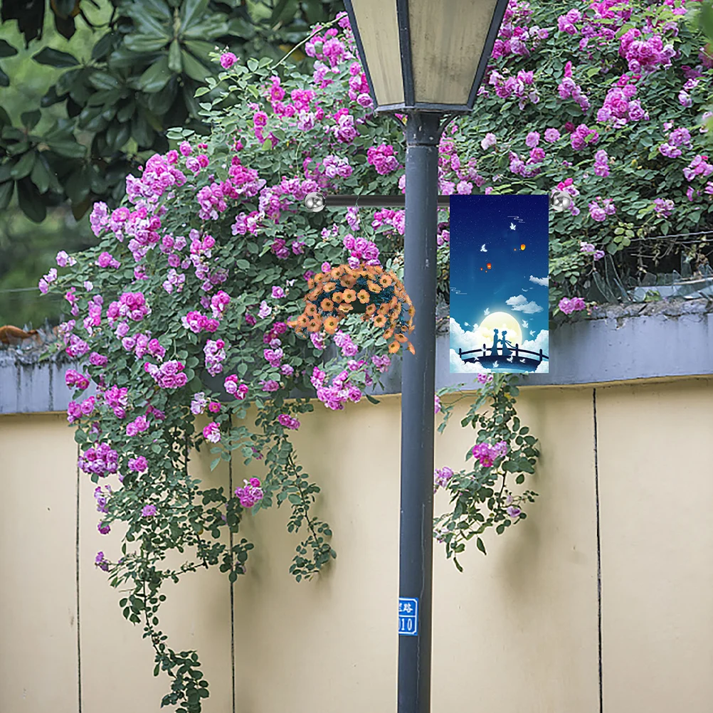 

Light Post Flag Pole Outdoor Arm Handle Rest Replacement Lamp Rod Holder 5600X350X350CM Yard Accessory Crossing Silver Rods