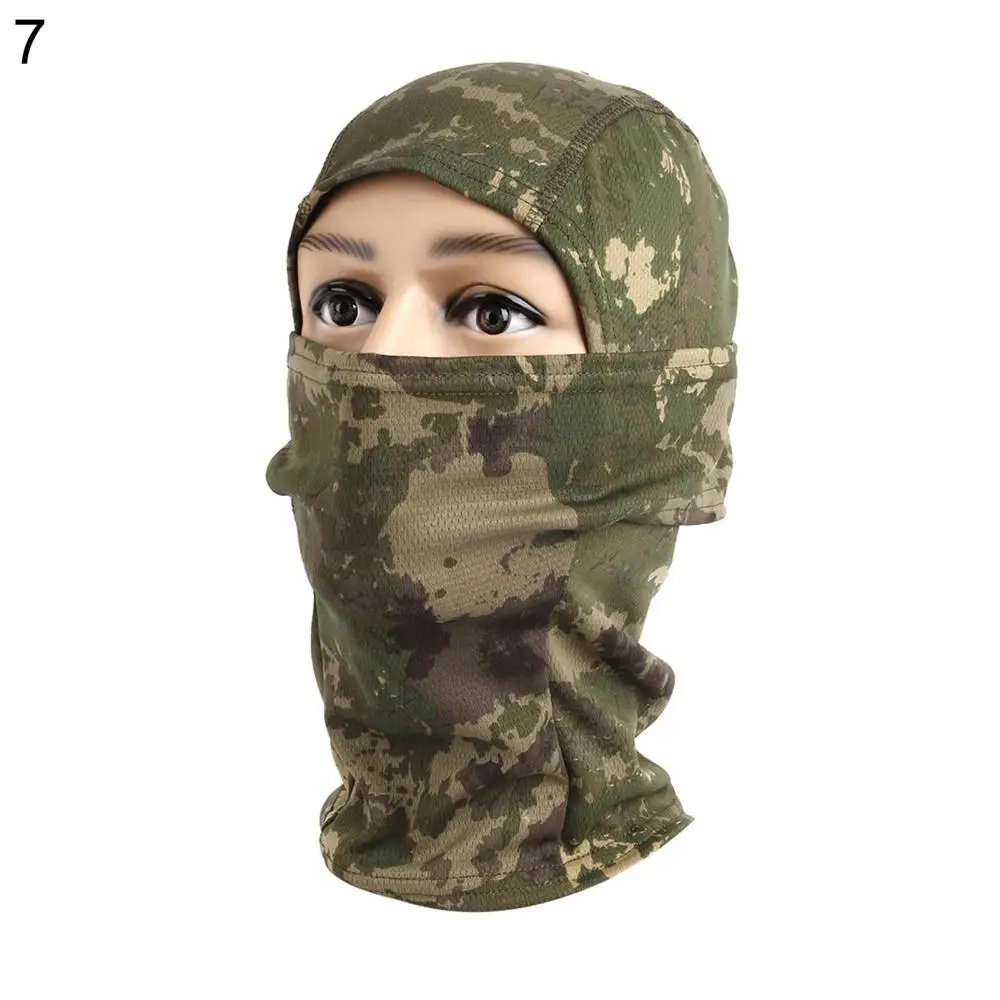 Hiking Scarves Unisex Camo Print Outdoor Cycling mask Balaclava Neck Gaiter Cap Full Face Cover Camping Hiking Equipment