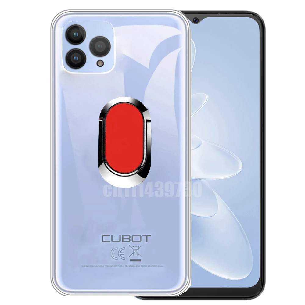 Shockproof Ring Holder For Cubot P80 Case Soft Silicone TPU Protective Holder Cover For CubotP80 P 80