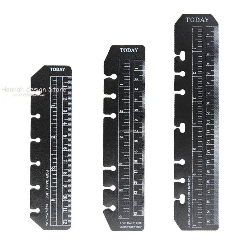 Lesezeichen-Lineal für Ringe, Notizbuch, 6-Loch, A5, persönliche Größe, elastisches Zeichenwerkzeug, weiche Kunststoff-Trennwand für Planer und Organizer