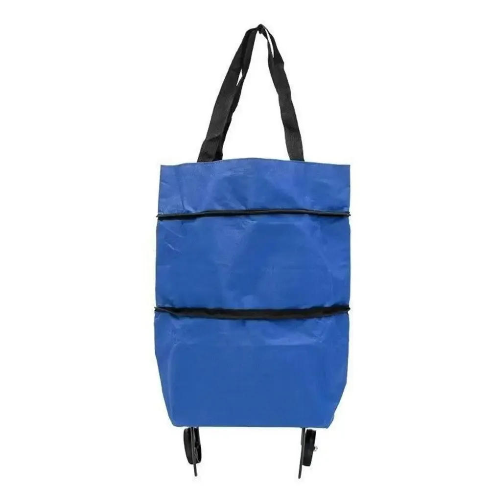 Convenient Foldable Cart For Home Use Home Storage Lightweight Cart Portable Trolley Versatile Use Compact Design