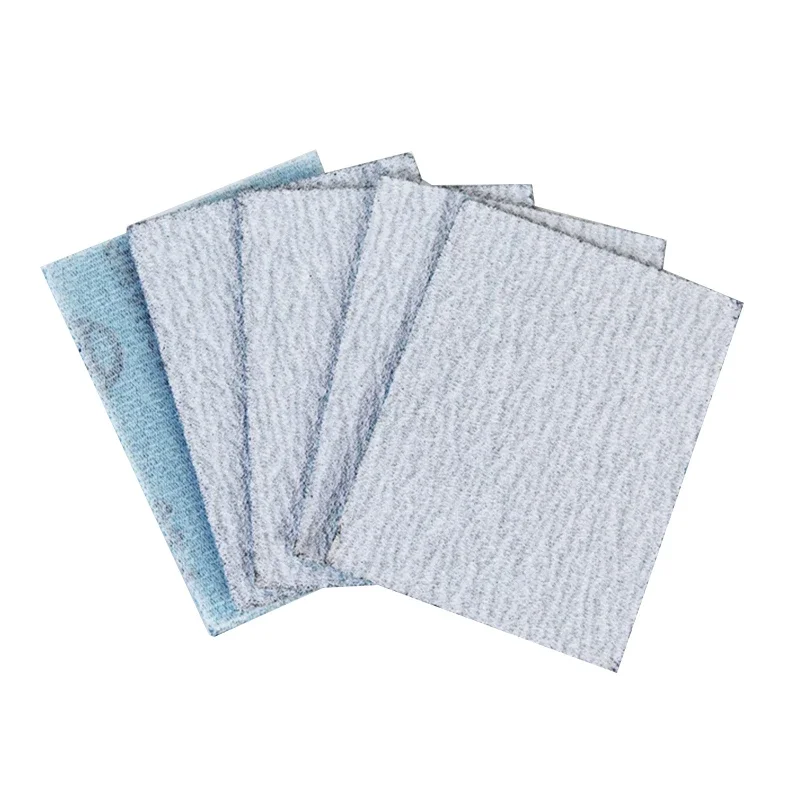 70x100mm Hook & Loop Square Dry Sanding Sheets, Abrasive Flocking Sandpaper for Mini Square Air Sander Auto Putty Polishing
