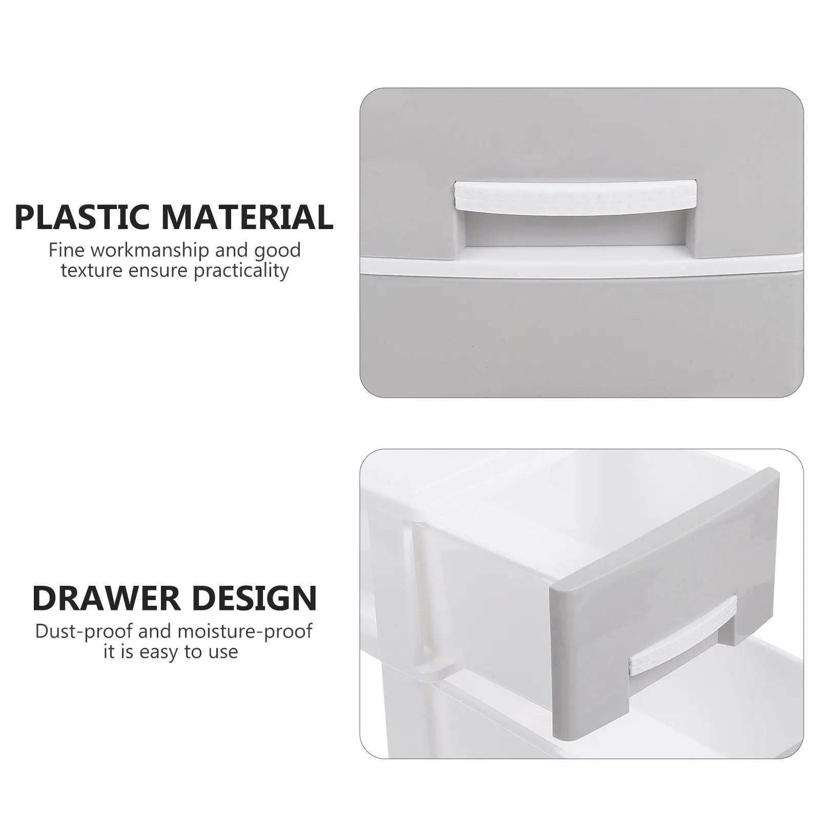 

Desktop Storage Holder Two Layer Drawer Design Organizer Case for Jewelry Cosmetics Daily Essentials Home Dorm Room Use