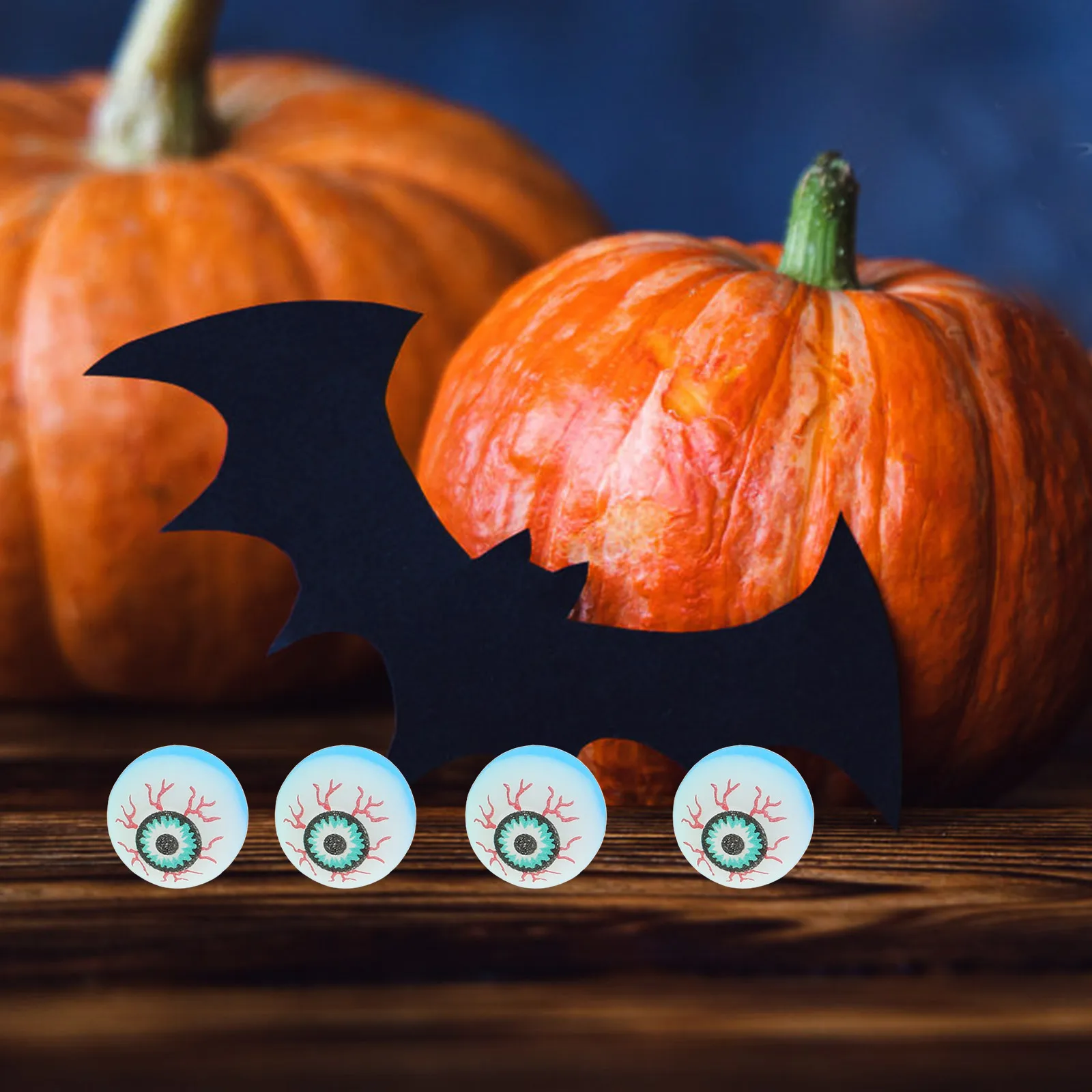 

40pcs 32mm Bouncy Glow Eyes for Halloween Party Kids Toys Fun Favors Scary Glowing Ball Novelty Gift