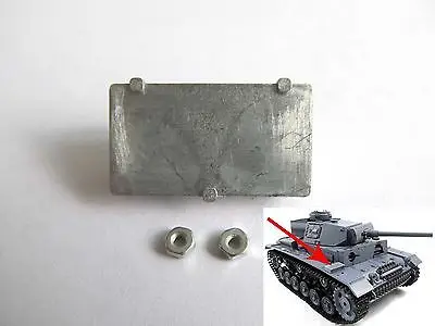 Mato 1/16 German Panzer III RC Tank Upper Hull Metal Box 2 Radiator Fan Inspection Hatches Air Intake Box Exhaust MT094 TH00786