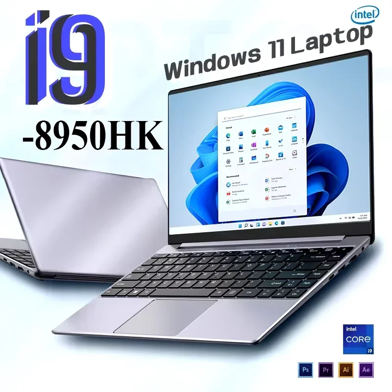 2026 New 14.1-inch Office laptop intel Core i9-8950HK laptop 16GB RAM 1/2TB SSD Portable HD Resolution  Gaming PC Laptop