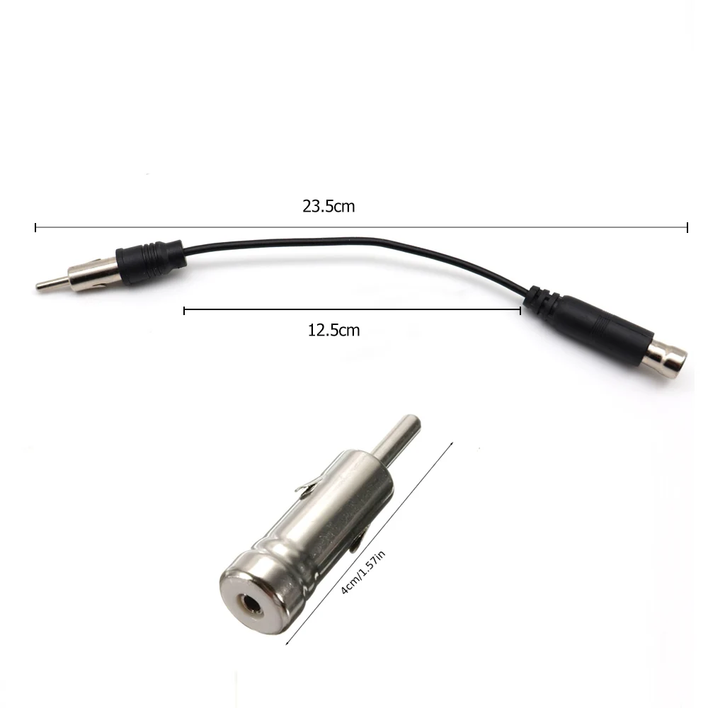 Veicoli per auto Radio Stereo da ISO a Din Antenna Antenna connettore adattatore per albero spina per Autoradio Stereo Autoradio adatta alla maggior