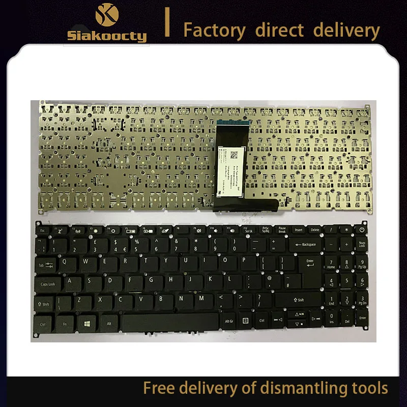 Siakoocty for New for Acer Swift 3 SF315-41G SF315-51G SF315-52G SF315-54G series UK Keyboard