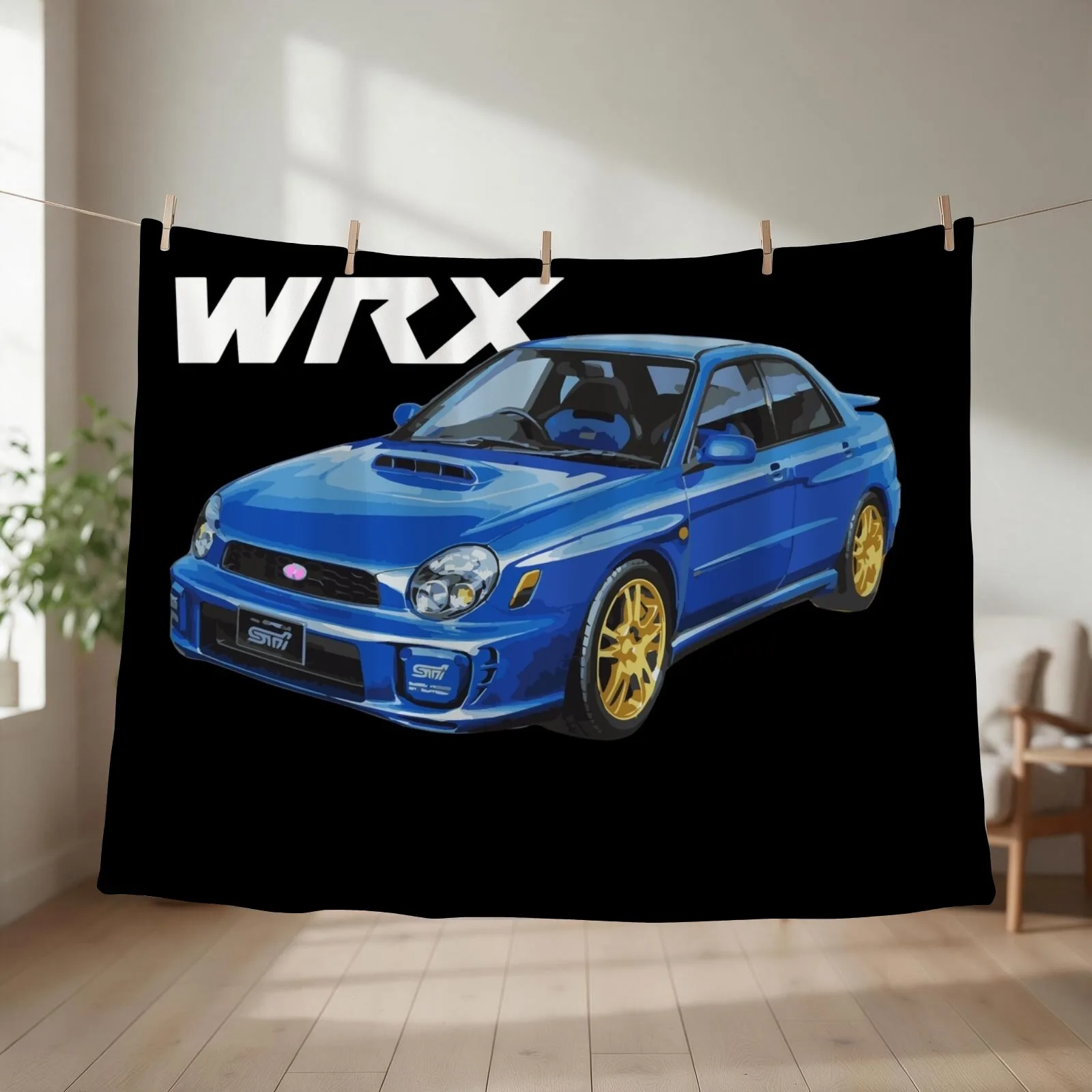 JDM WRX GDB Bugeye RALLY BLUE Throw Blanket Decorative Throw anime Multi-Purpose Sofa Quilt Blankets