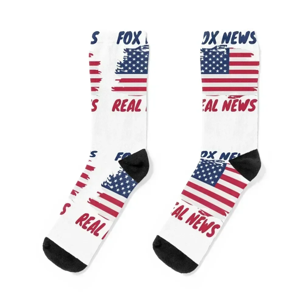 

Fox News real news Socks New year's retro tennis hiking Socks Woman Men's
