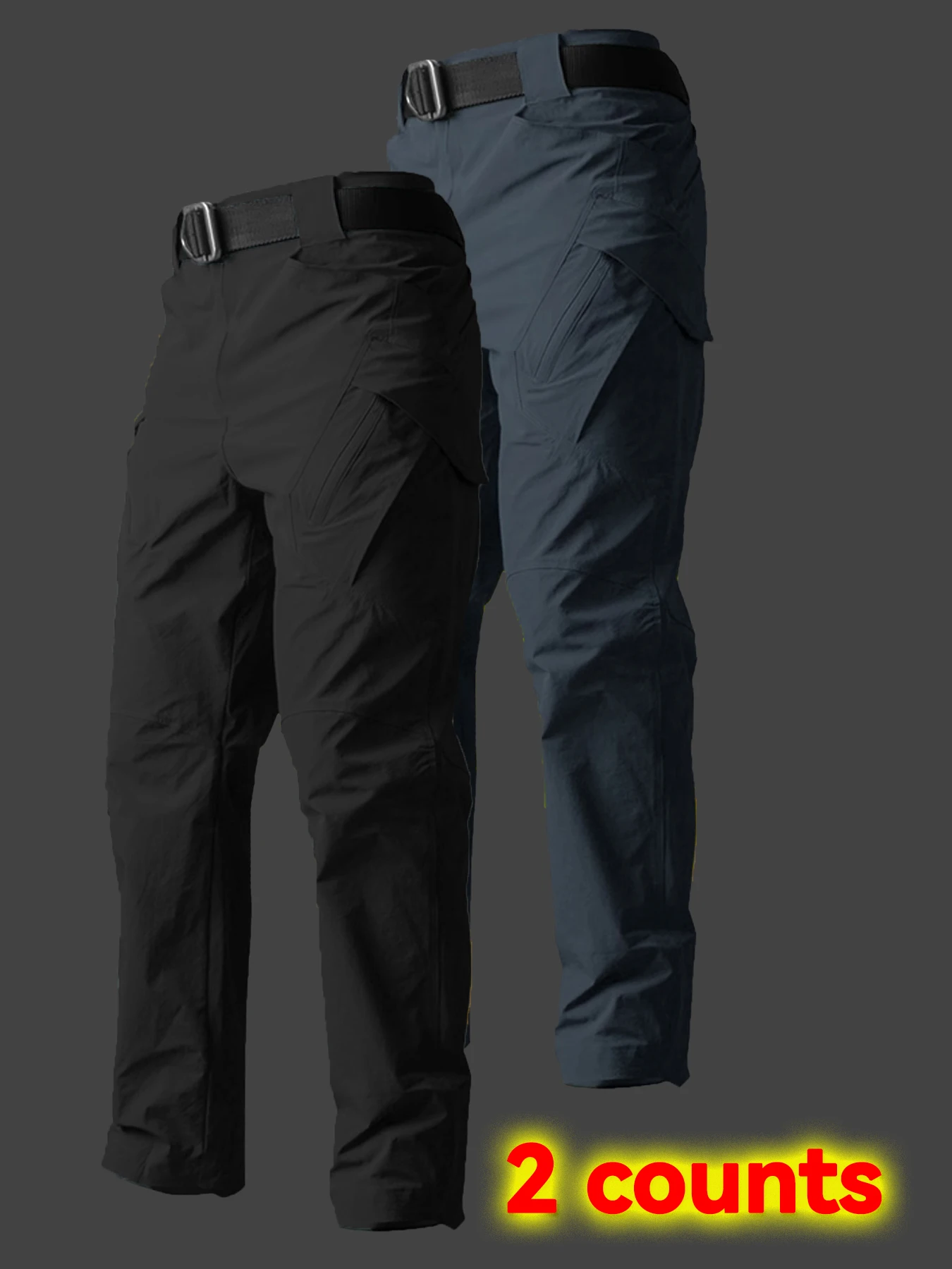 

Men's Outdoor Multi Functional Tactical Pants, Multi Pocket Outdoor Hiking Sweatpants, Water-repellent, wear-resistant