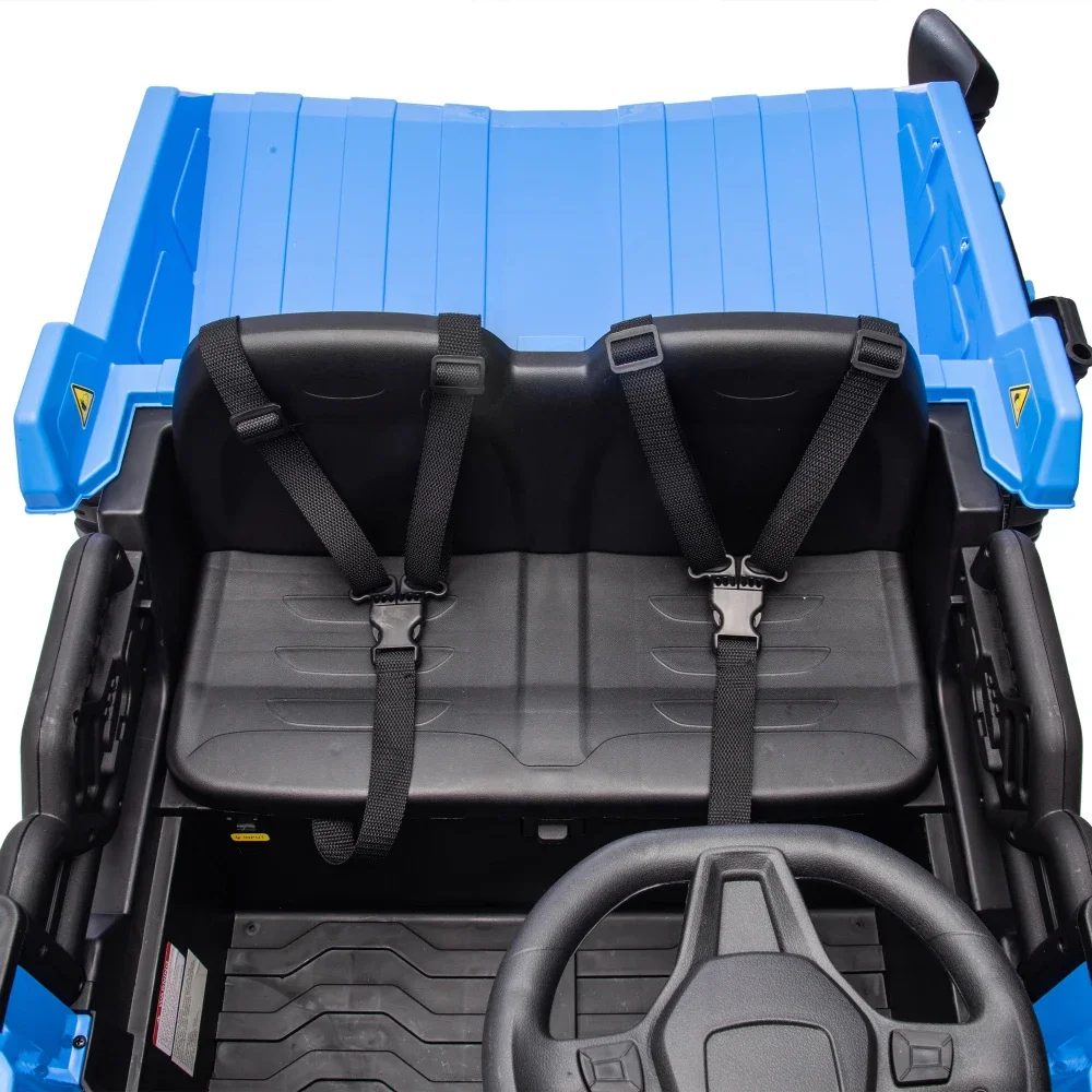 미국 창고 24V 2인승 어린이 전동차 (부모 제어 기능 포함) 3.11-4.97MPH (3세 이상 어린이용) 크리스마스 생일 선물