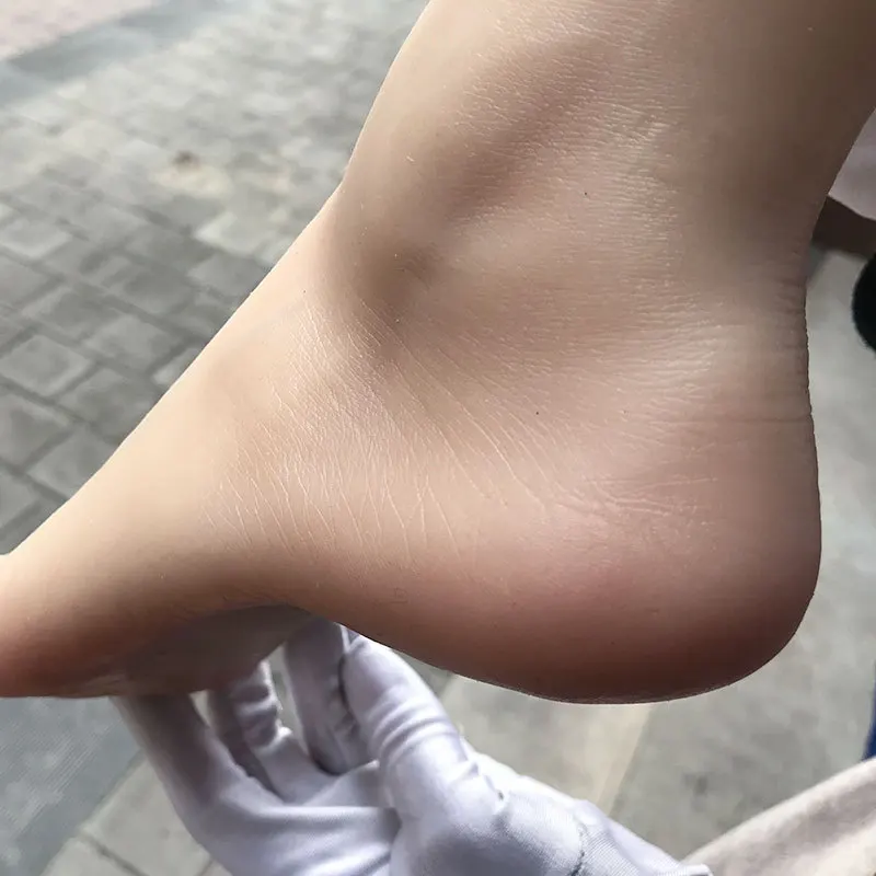 1 نابض بالحياة أنثى سيليكون القدم نموذج الأحذية الجوارب وهمية مسمار عرض الأوعية الدموية أقدام مطاطية بشرية مرئية الوثن TG37D