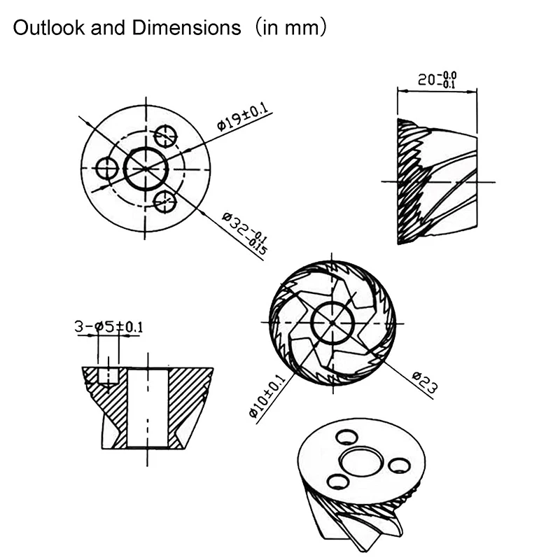 

Applicable to JURA/Saeco/KRUPS/Melitta/Bosch coffee machine grinder cutterhead accessories
