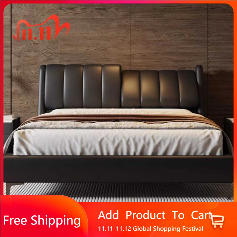 

Service Nordic Double Bed Wood Drawers High End minimalist Frame Double Bed Sleeping Minimalist bett Entrance Hall Furniture