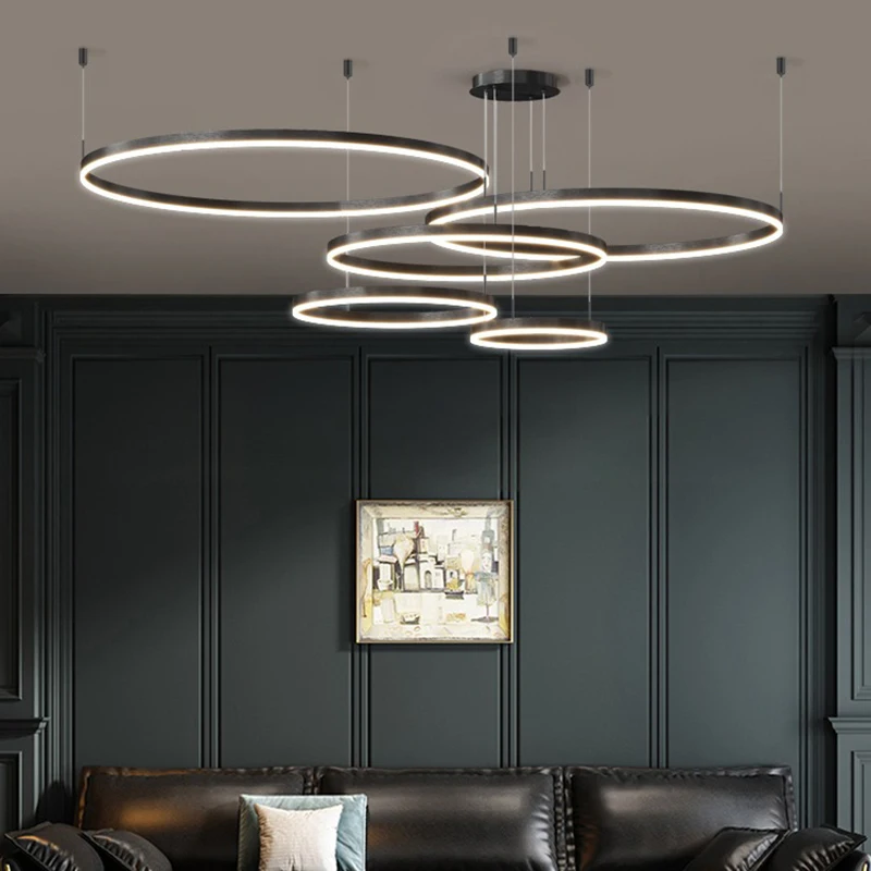 

Nordic home decor ring Chandeliers for dining room lustre pendant lights hanging lamps for ceiling Light fixture indoor lighting