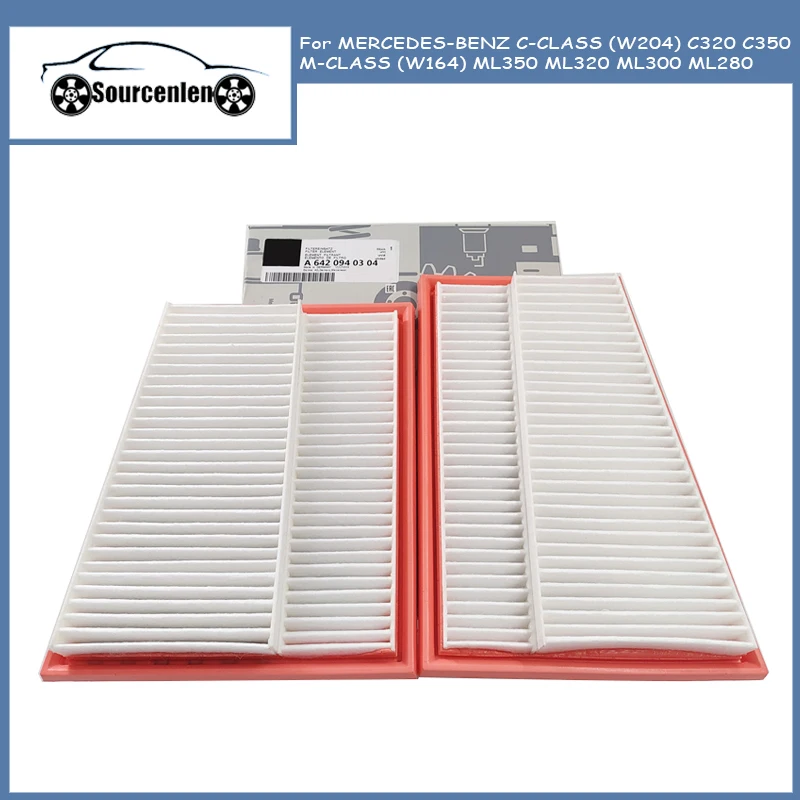 

Air Filter For MERCEDES-BENZ C-CLASS (W204) C320 C350 M-CLASS (W164) ML350 ML320 ML300 ML280 6420940304