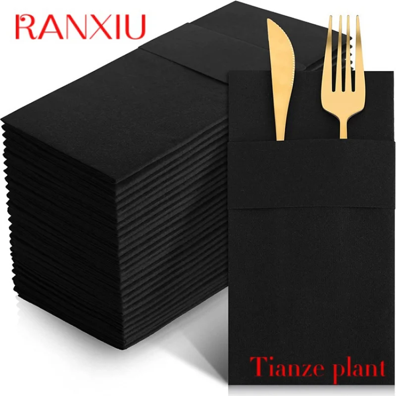 

Custom Customized printed linen napkin % Virgin wood pulp Restaurant Hotel Catering Airlaid Tissue Paper