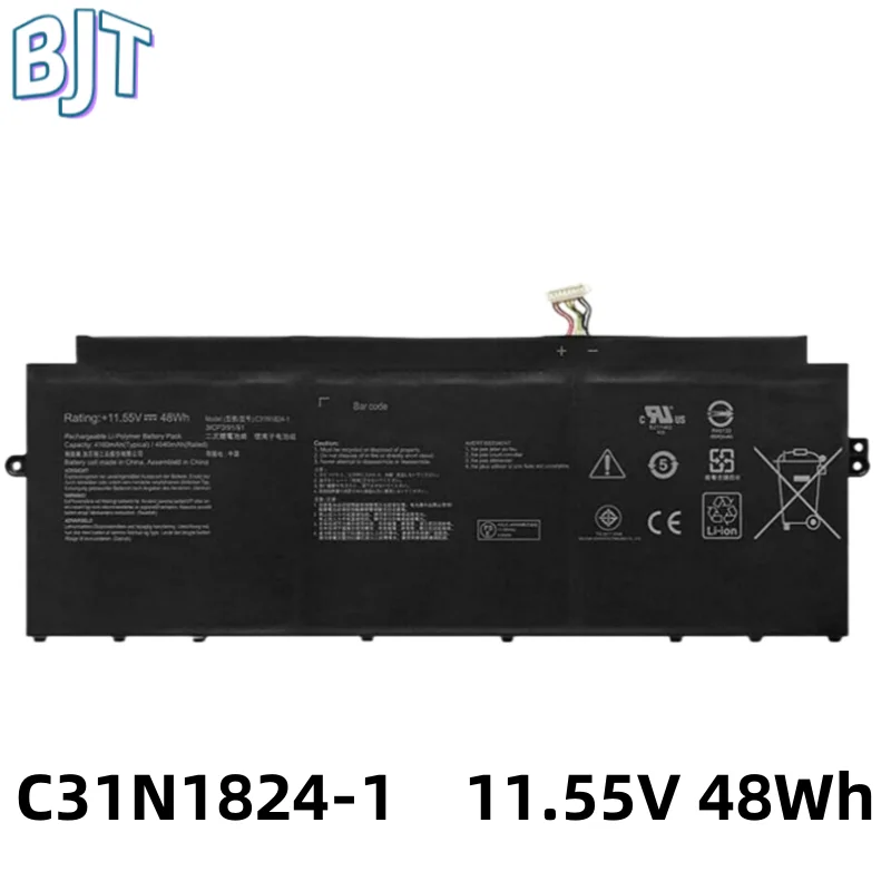 

New 11.55V 48Wh C31N1824-1 Laptop Battery Notebook for Asus Chromebook Flip C425TA C433TA C425TA-AJ0028 C433TA-1A 0B200-03550000