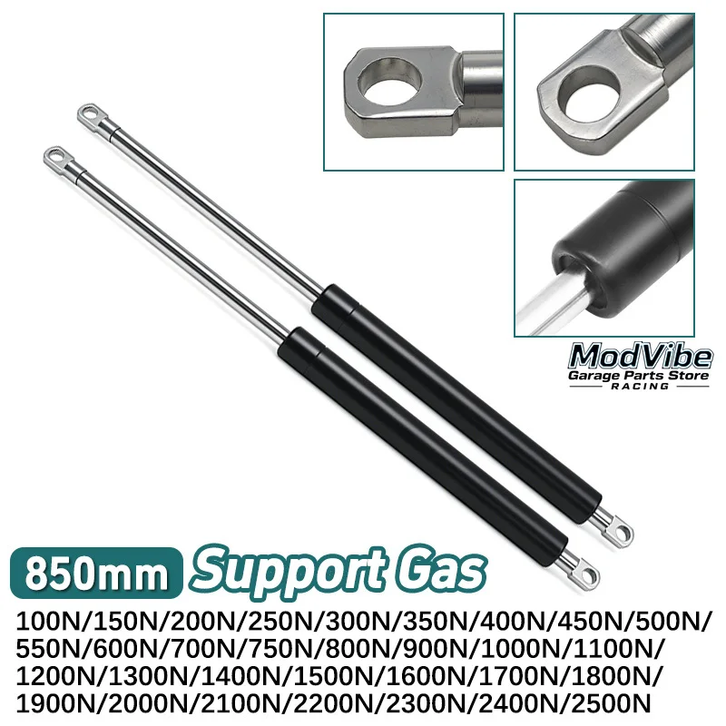 2pcs 850mm Car Gas Strut Bars Spring Hood Support Rod Shock Lift for RV Bed Window Bus Caravans 700N 800N 900N 1000N 1200N-2500N