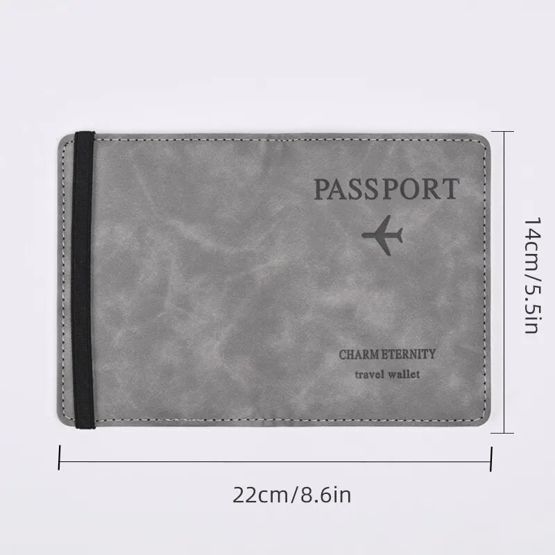 Männer pu Leder Brieftasche Reisepass Geldbörse Karte männliche Reise zubehör Hand tragen Pass Visitenkarten Inhaber Brieftasche