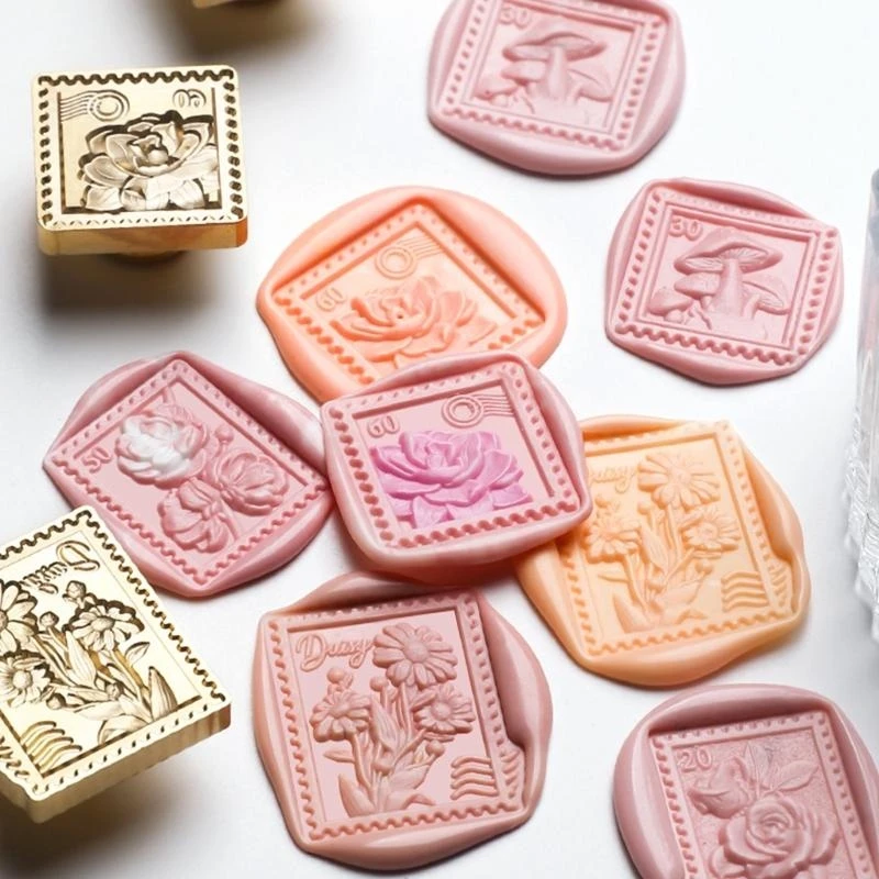 قم بزخارف رأس ختم الختم شمع الختم القابل للإزالة. #4