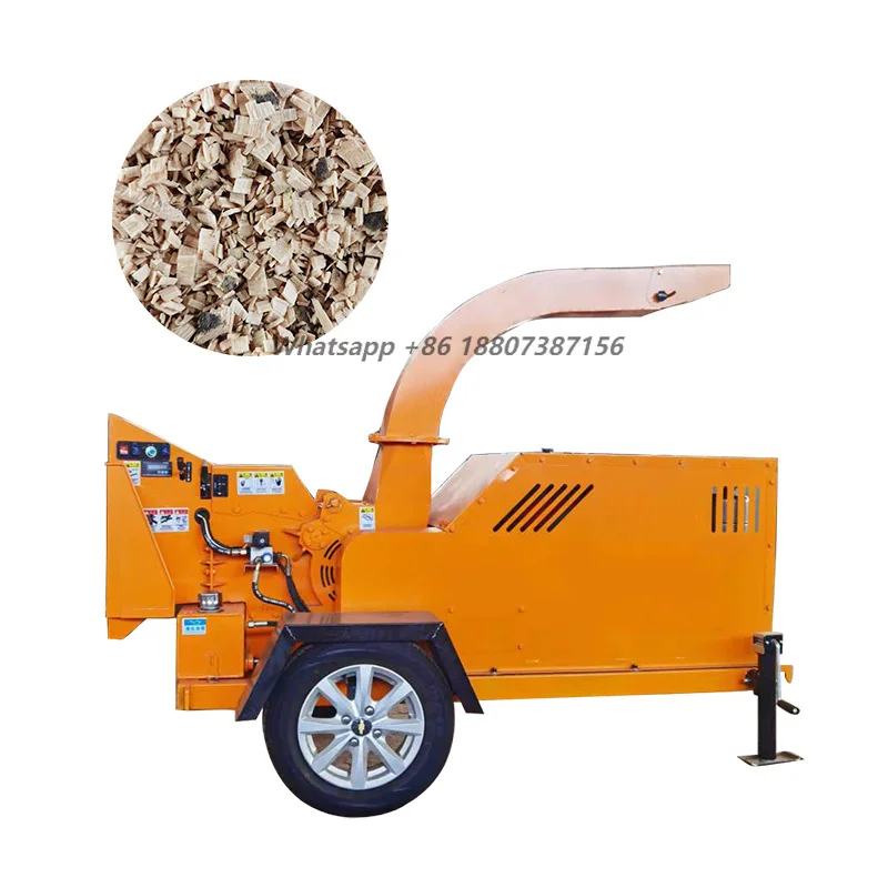 Tree Wood Chipper Wood Grinder Garden Branch Crusher Machine