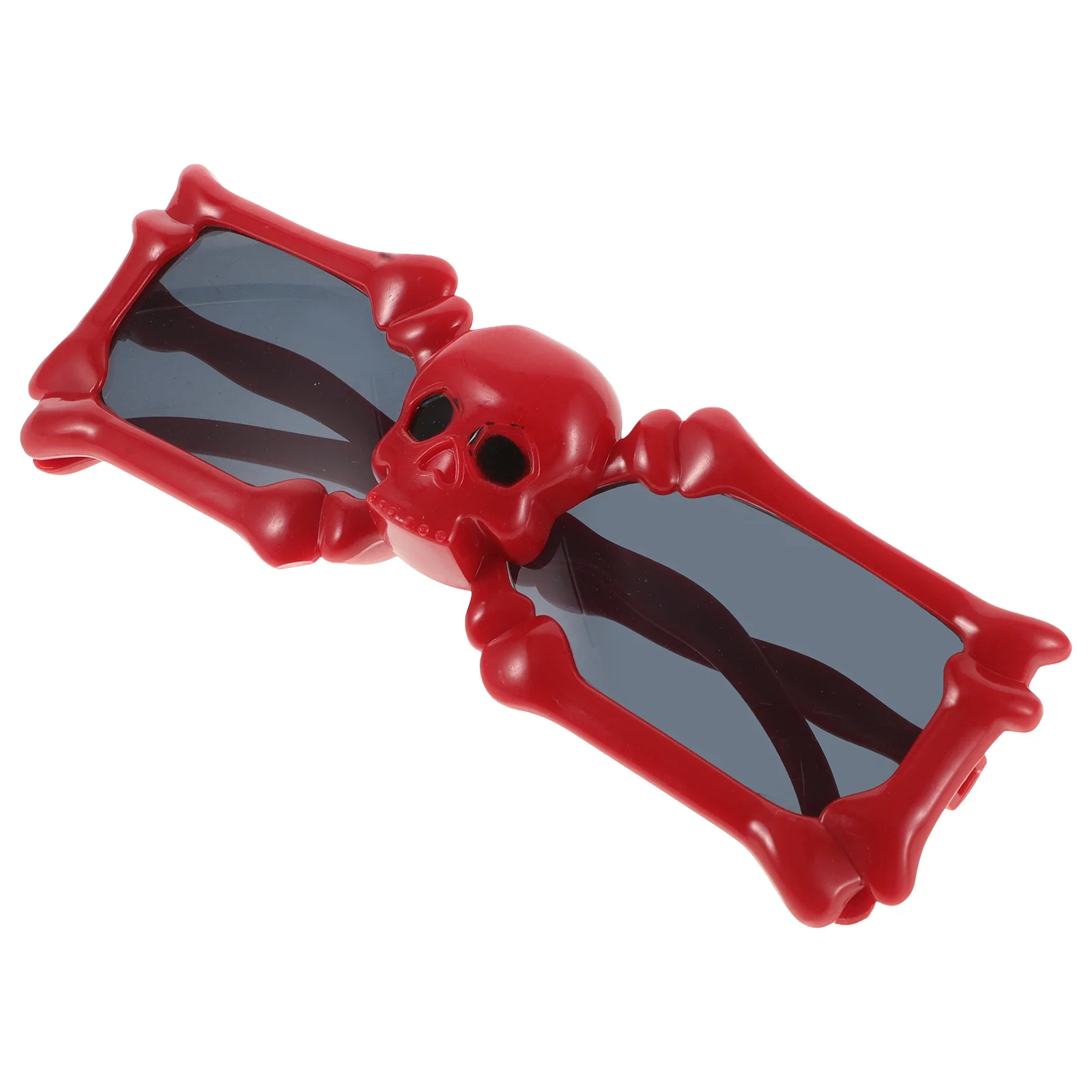 

1Pair Skull Sunglasses Halloween Party Lightweight Plastic Costume Glasses Funny Novelty Skull Shaped Eyewear Photo Prop