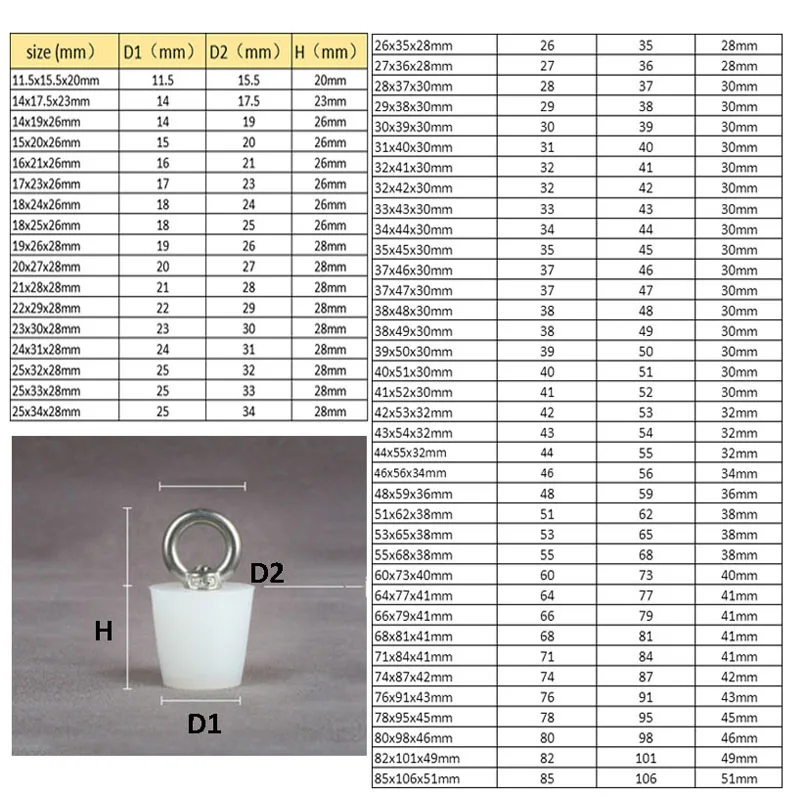 Tapón de sellado de silicona con anillo de elevación de acero inoxidable, tapón de drenaje de suelo, desodorizador de fregadero, tapón de silicona para desagüe de baño, 1 ud.