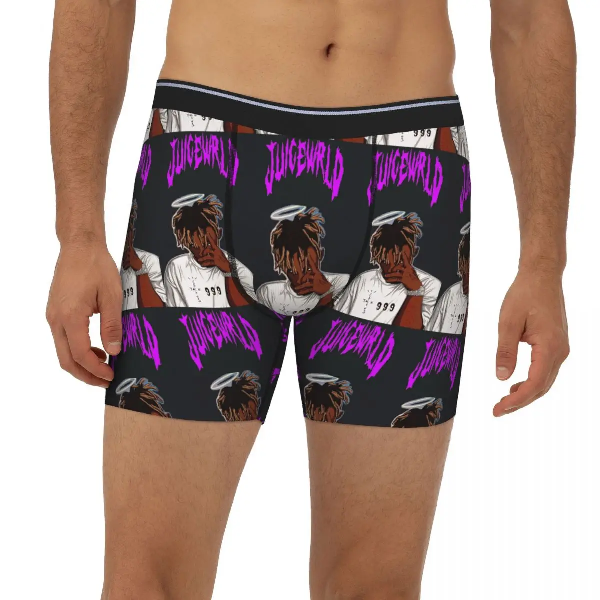 

Juice Wrld 999 Long Boxer Underpants Short Male Panties Ventilate Underwear for Homme Man Boyfriend Gift