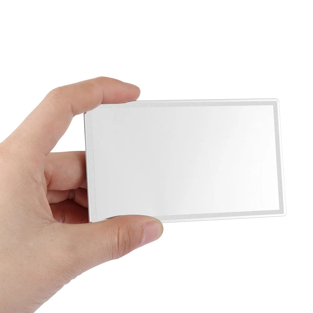 Tragbarer Auto Make-up Spiegel Universal Auto Zubehör Auto Sonnenschutz Visier HD Spiegel Edelstahl Auto-Styling