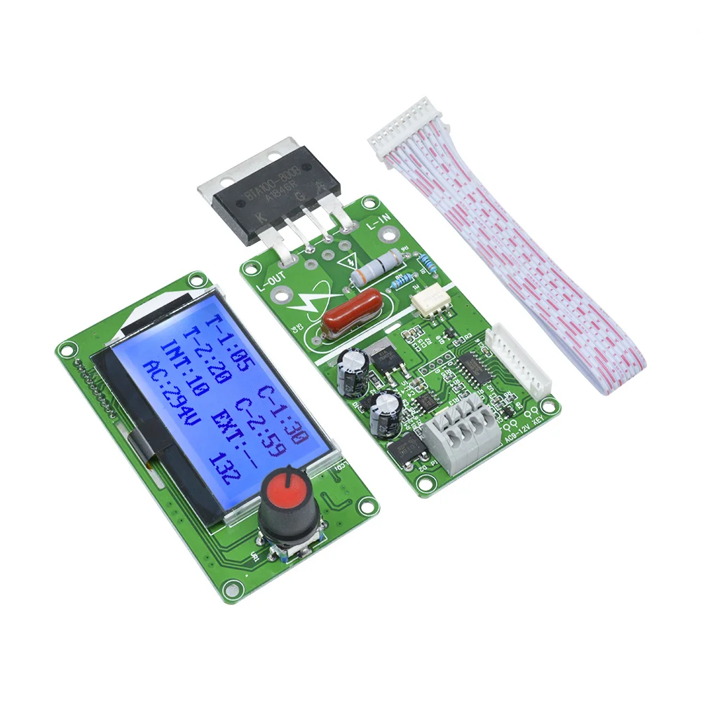 100A 40A Spot Welding Machine Control Board Digital LCD Display Spot Welder Double Dual Pulse Encoder Time Control Module