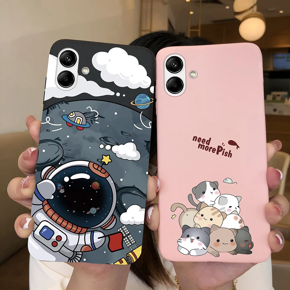 Phone Case For Samsung Galaxy A04 A 04 Back Cover Cute Shockproof Silicone Soft TPU Dinosaur For Samsung  A 0 4 Funda Coque Capa