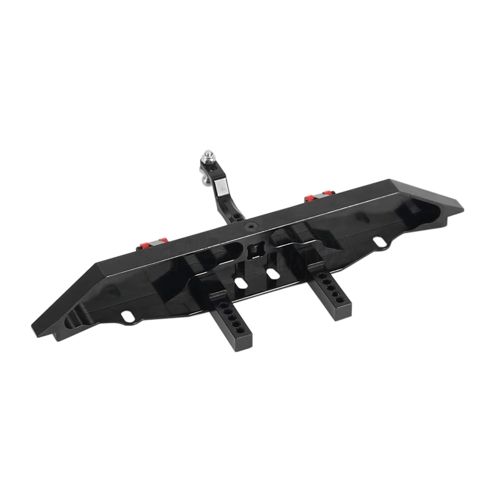 Metal Aluminum Alloy Rear Bumper With Trailer Hitch For 1/10 RC Crawler Car Trax Trx4 Trx-4 Defender Bronco SCX10 II 90046