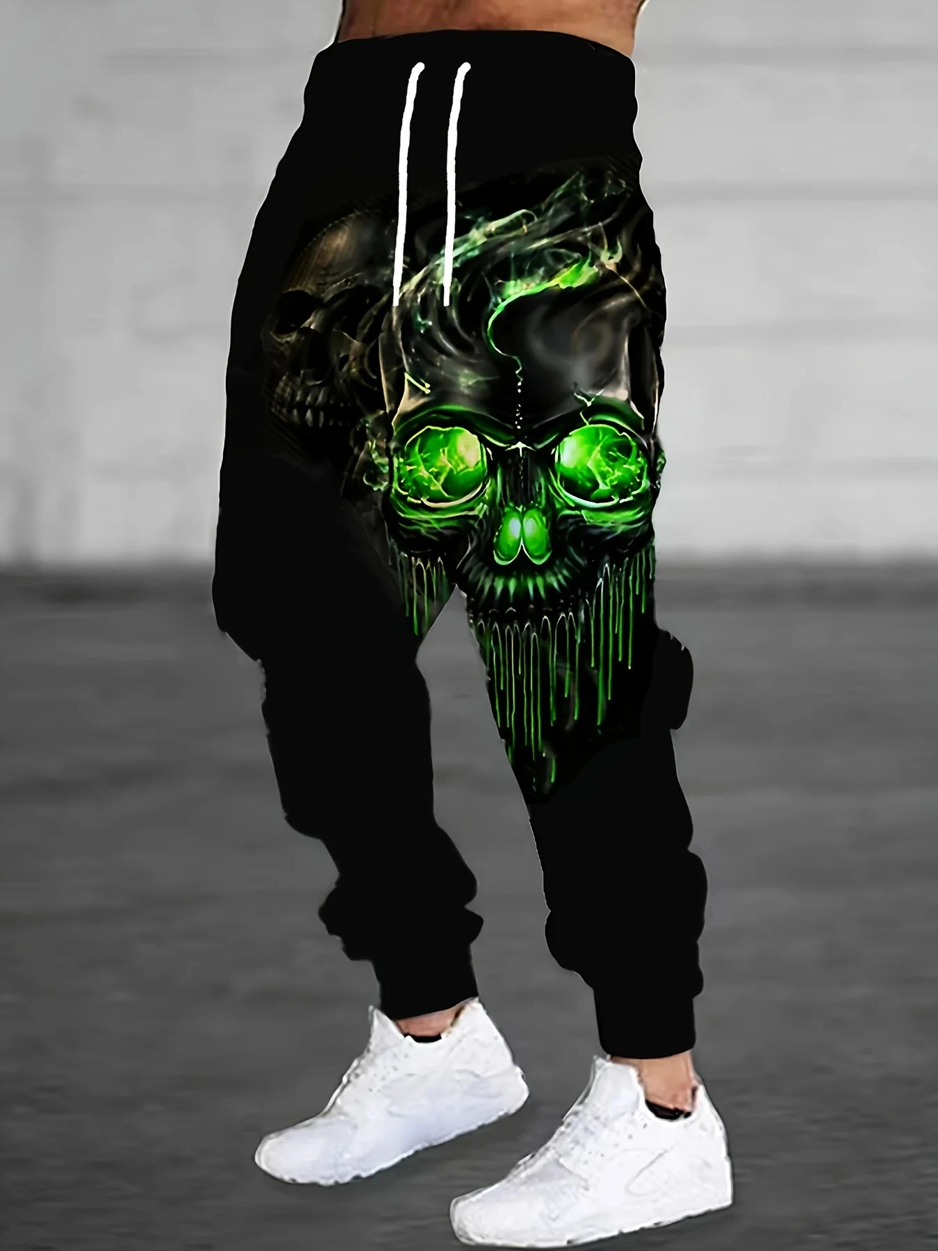 

Men's Fashion Autumn/Winter Sports Pants Skull 3D Printed Pants Men's and Women's Street Leisure Sports Jogging Pants Z0121
