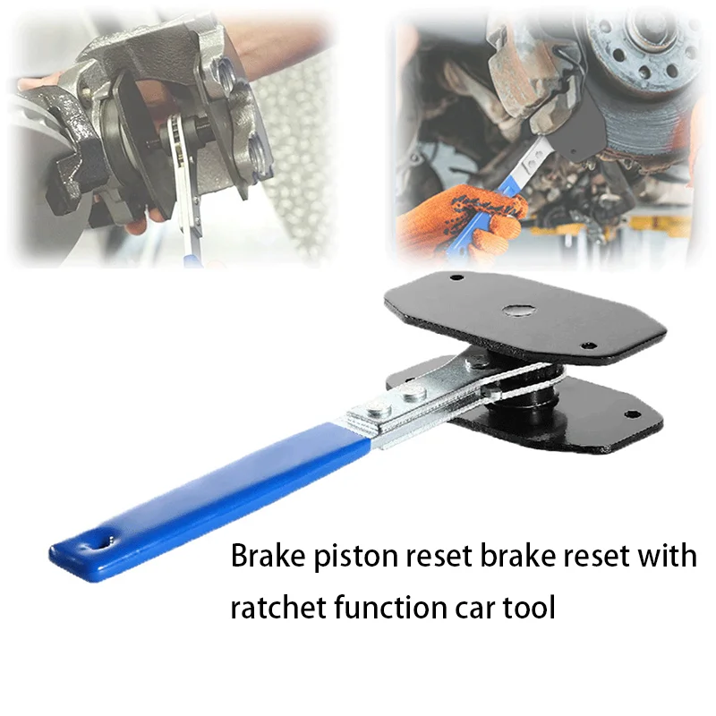 Strumento di Reset Pistone Freno con Funzione a Cricchetto, Set di Strumenti per la Compressione e il Riavvolgimento del Pistone della Pinza Freno Auto, Adatto Universalmente alla Maggior Parte dei