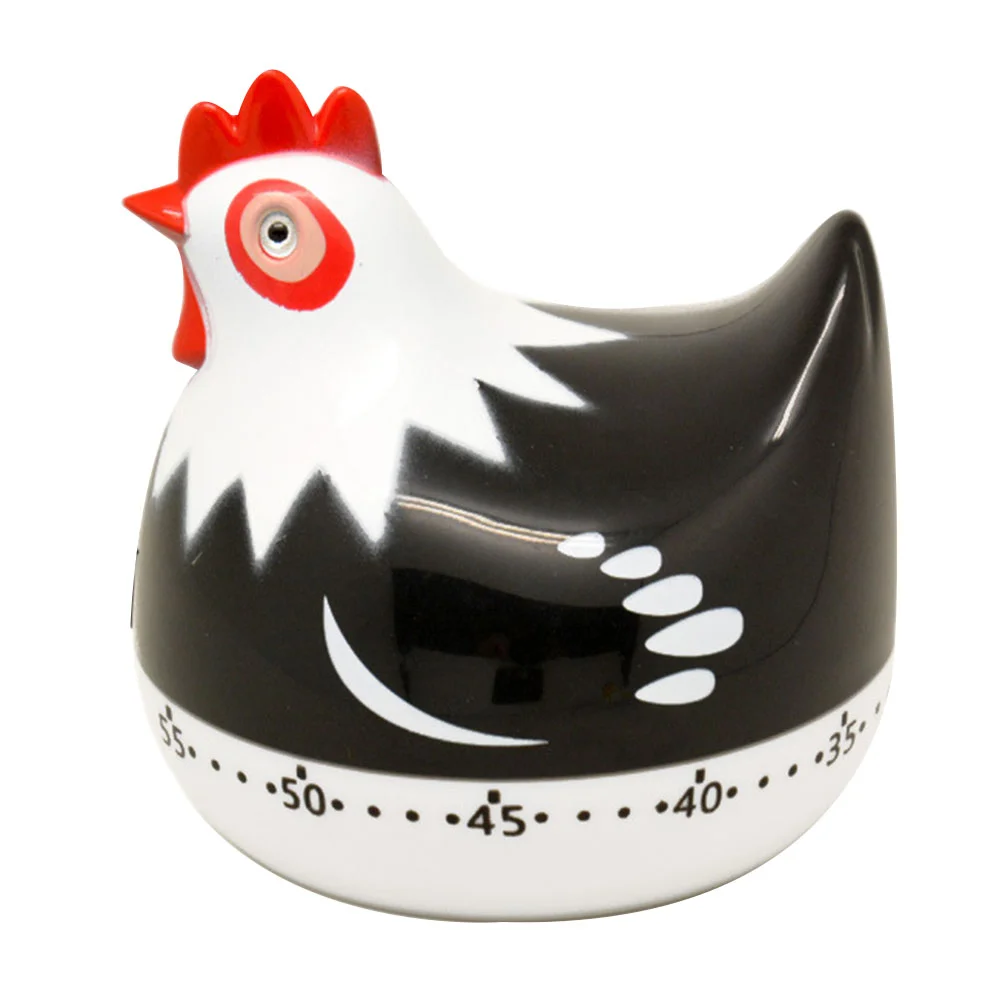 

Plastic Kitchen Hen Timer Cartoon Mechanical Reminder Baking Tool Gadgets Cooking Eggs Pancakes Cookies Cakes Kitchen Timers Egg