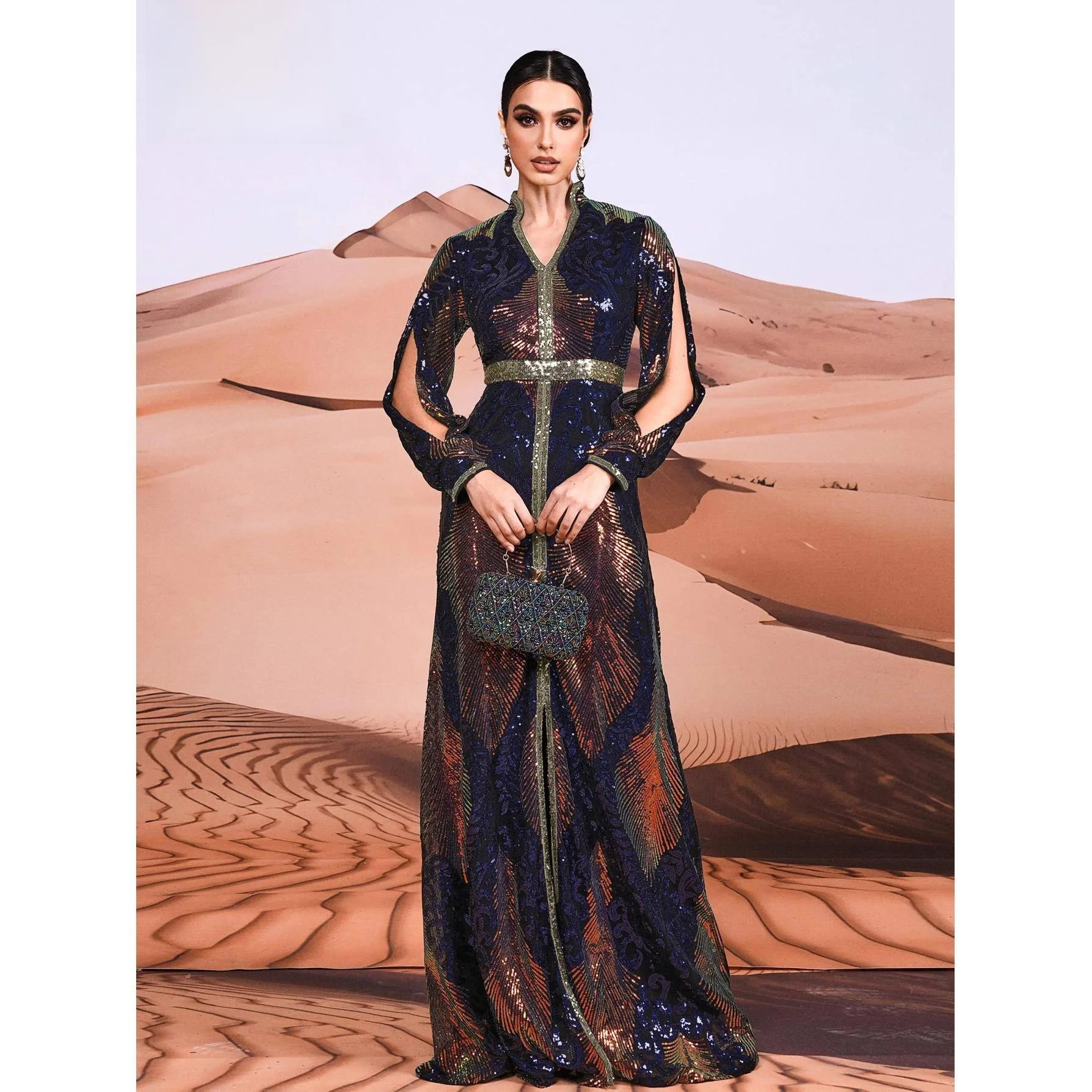 

plus Size Sequin Wedding Birthday Par Evening Dr Ele Glittering Long Sve Polypropylene Fiber Ciwalk Dr