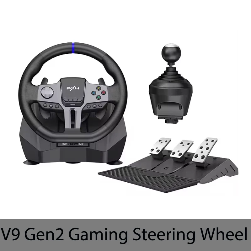 PXN V9 Gen2/V9 Gaming-stuur ° /900 °   Racing Simulator voor PS4,PS3,PC Windows 7/8/10/11,Xbox One,Xbox Series X/S